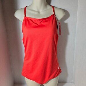 Baleaf Athletic Adjustable Strap One Piece Swimsuit Size Large Coral Red